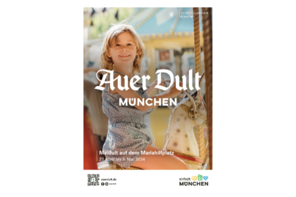 Das Dultplakat zur Maidult 2024.