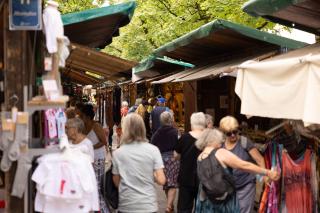 Besucher auf der Jakobidult Besucher auf der Jakobidult