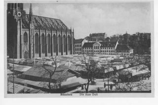  	Auer Dult, Marktstände auf dem Maria-Hilf-Platz und um die Maria-Hilf-Kirche 1911